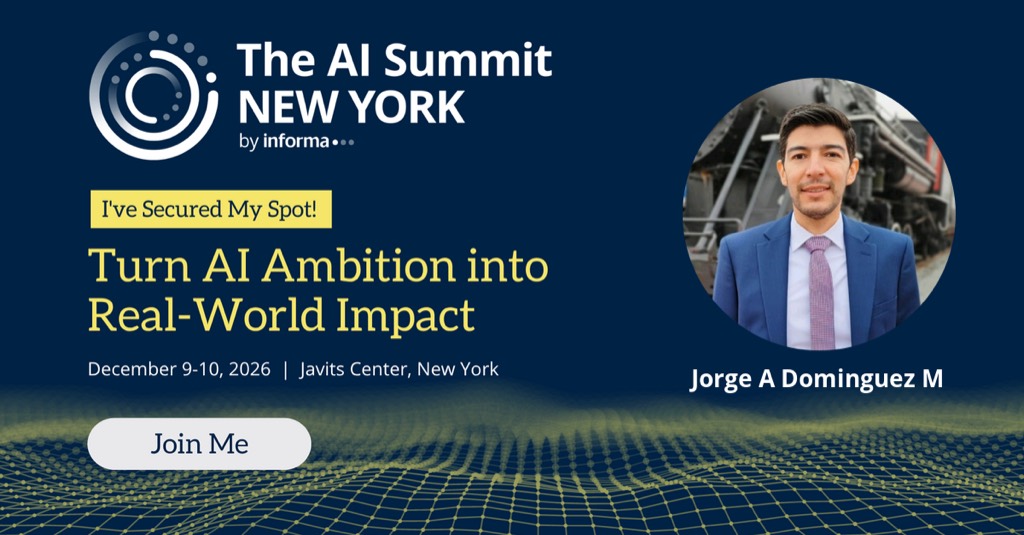 Jorge Dominguez attending The AI Summit New York, December 9-10, 2026